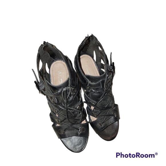 ALDO Gladiator Style Sandles Size 37 (6.5) - Picture 5 of 6